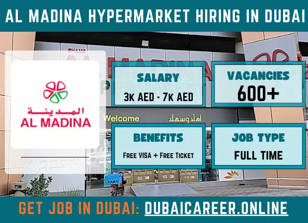 Al Madina Hypermarket hiring in Dubai
