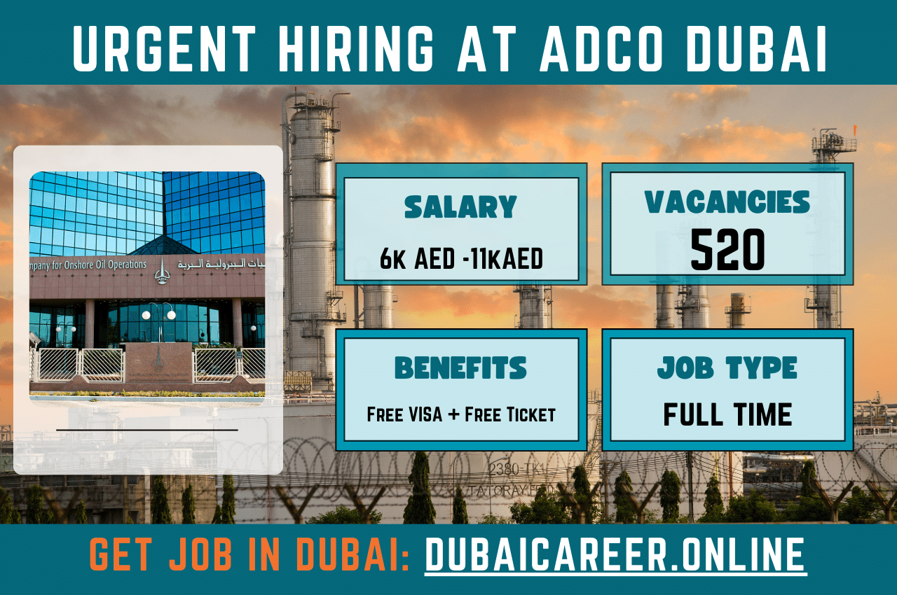 Urgent Hiring! ADCO Needs Petroleum Engineers in Dubai