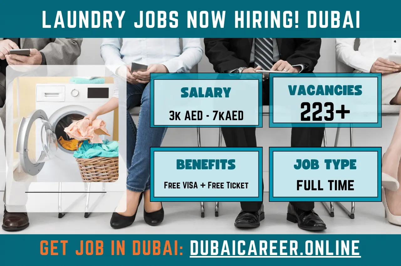 Laundry Jobs Now Hiring! Dubai, Abu Dhabi & More urgent job vacancies in Dubai
